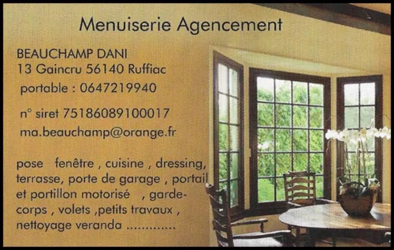 Menuiserie Agencement Dani BEAUCHAMP
