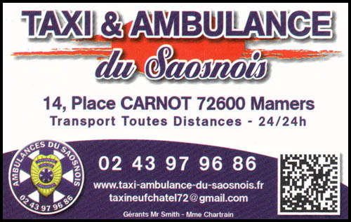 taxi et ambulances du saosnois, ambulances, taxis