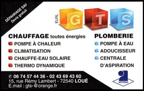 g.t.s. - gwen thermique sanitaire, chauffage, énergies renouvelables, climatisation, plomberie