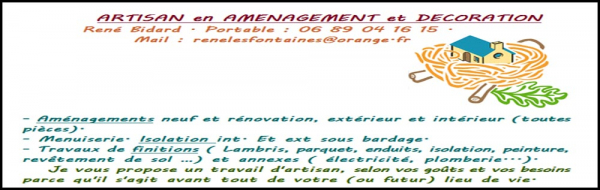 rené bidard, électricité,isolation, menuiserie, peinture, décoration, plomberie