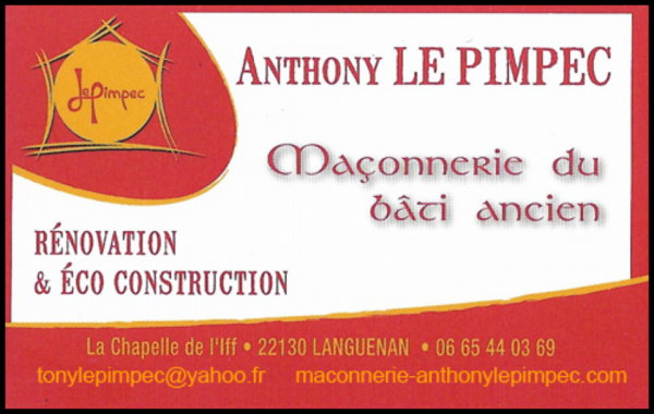 anthony le pimpec, maçonnerie,neuf et rénovation,joints de pierre,parement de pierres,extensions,murets,création de terrasses,béton armé,terrassement,dalle béton,mini-pelle,chaux,jointoiement à la chaux naturelle,enduit à la chaux,enduit à la terre,torchis,maçonnerie en pierre,chanvre,carrée bois,murets,cheminées-foyers,piliers en pierre,taille de pierre,dallage,dalle béton,chapes,pose de terre cuite,