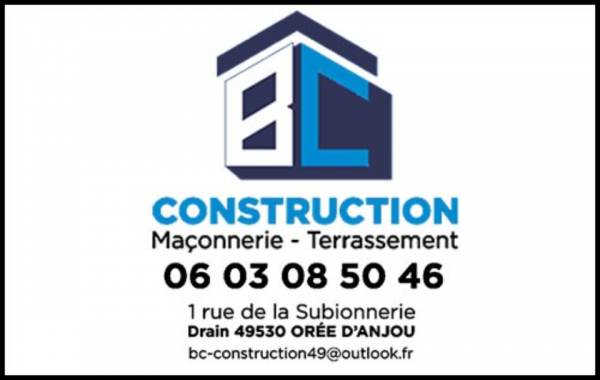 bc construction - baptiste coiffard, maçonnerie,neuf et rénovation,extensions,murets,création de terrasses,dallage,béton armé,clôtures,frangement,création d'ouvertures,agrandissement,terrassement,assainissement,démolition,aménagement de cours,pose de bordures,pose de pavés,empierrement,enrochement,aménagement d'espaces verts,terrassement de piscines,tous travaux de vrd,canalisations,location de bennes,location de mini-pelle avec chauffeur,transport de matériaux de carrière,clôtures,manutention,levage,grutage,apport de terre végétale,mise en place de terre végétale,