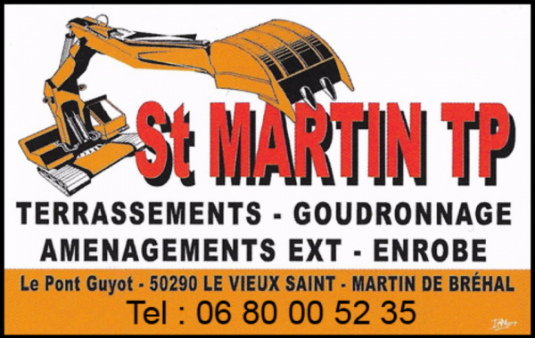 eurl saint martin tp, terrassement,assainissement,travaux publics,pose de fosses toutes eaux,micro-station,curage d'étangs,curage de fossés,démolition,aménagement de cours,création de plans d'eau,pose de bordures,pose de pavés,empierrement,enrochement,récupérateur d'eaux de pluie enterrées,création de lagunes,terrassement de piscines,location de mini-pelle avec chauffeur,location de camion benne avec chauffeur,location de pelle avec chauffeur,location de pelle à chenilles,déneigement,clôtures,murs de soutènement