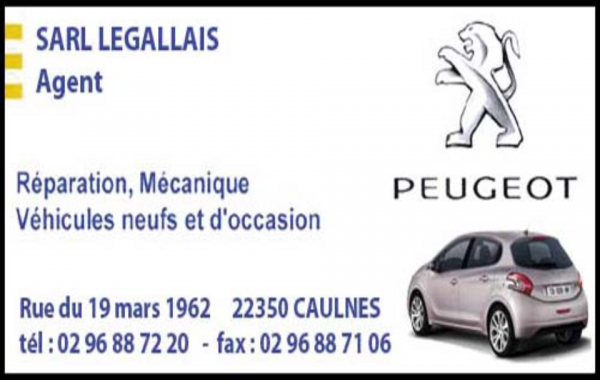 sarl legallais - peugeot, garages automobiles,réparations,mécanique,vente véhicules neufs et occasions