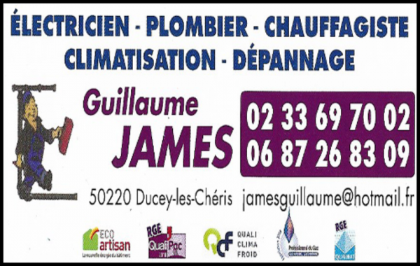 guillaume james, salles de bains,chauffage,énergies renouvelables,plomberie,agencement de magasins,aérothermie,géothermie,climatisation,pompes à chaleur,création de salles de bains,panneaux muraux,chauffage hydroaccumulation,électricité,dépannage chauffage,dépannage plomberie,entretien chaudière,poste et pompe de pluie,sanitaires