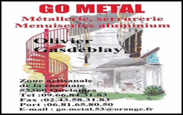 go metal - olivier gasdeblay, serrurerie,métallerie,ferronnerie,menuiserie,menuiserie aluminium,menuiserie pvc,escaliers,garde-corps,portails,terrasses métalliques,mains-courantes,portes de garage,portes métalliques,stores,vérandas,garde-corps aluminium,portes et fenêtres aluminium,automatismes,automatismes de portails,volets roulants